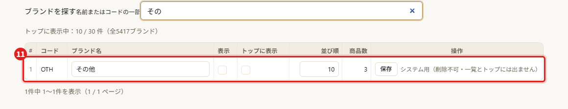 画面の例（赤い枠と番号で場所を示しています）